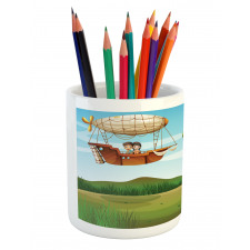 Fantasy Explorer Boy Pencil Pen Holder