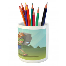 Outdoor Activity Hike Pencil Pen Holder