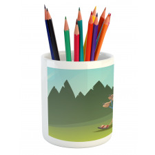 Outdoor Activity Hike Pencil Pen Holder