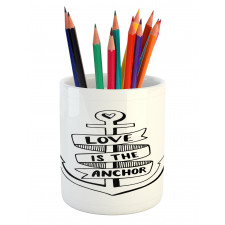 Hand Drawn Words Heart Pencil Pen Holder