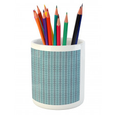 Abstract Doodle Motif Pencil Pen Holder