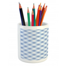 Checkered Rhombus Pencil Pen Holder