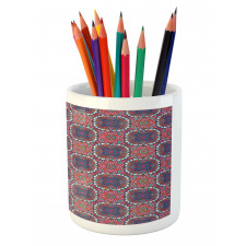 Tibet Flowers Pencil Pen Holder