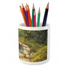 Water Basin Lantern Pencil Pen Holder