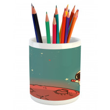 Doodle Cosmonaut Pencil Pen Holder