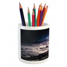 Astronaut on the Moon Pencil Pen Holder