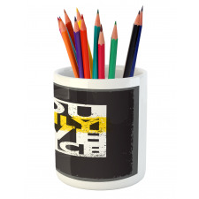 Message in Speech Bubble Pencil Pen Holder