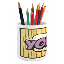 Grunge Comic Book Design Pencil Pen Holder