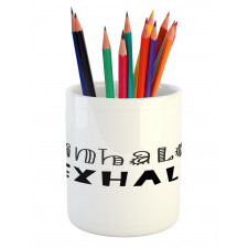 Yoga Health Pencil Pen Holder