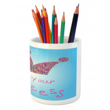 Mosaic Crown Tiara Pencil Pen Holder