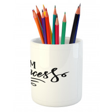 Girlish Words Pencil Pen Holder