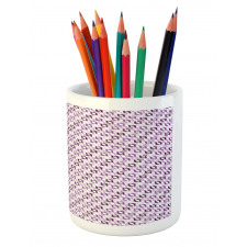 Swirling Floral Style Pencil Pen Holder