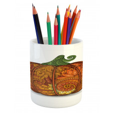 Style Pumpkin Pencil Pen Holder