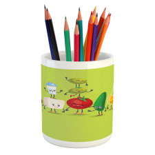 Greek Salad Funny Pencil Pen Holder