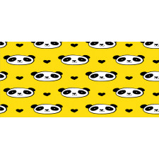 Smiling Panda Faces Pencil Pen Holder