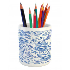 Porcelain Pattern Pencil Pen Holder