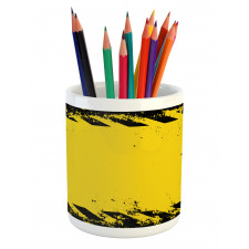 Hazard Caution Pencil Pen Holder