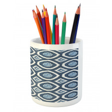 Shibori Dyeing Style Pencil Pen Holder