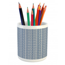 Striped Hippie Tile Pencil Pen Holder