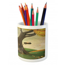 Cosy Tree Tunk Autumn Pencil Pen Holder