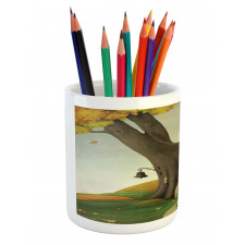 Cosy Tree Tunk Autumn Pencil Pen Holder