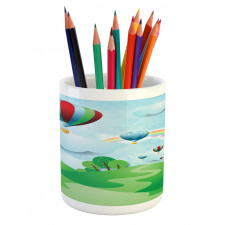 Circular Rainbow Halo Pencil Pen Holder