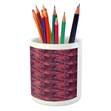 Abstract Leaves Foliage Pencil Pen Holder