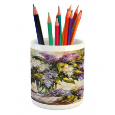 Impressionist Oil Paint Pencil Pen Holder