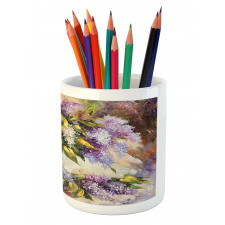 Impressionist Oil Paint Pencil Pen Holder