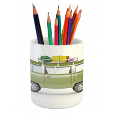 Retro Safari Van Africa Pencil Pen Holder