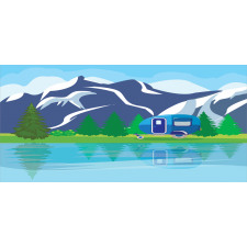 Cartoon Lake Landscape Pencil Pen Holder