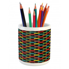 Colorful Van Bus Trailer Pencil Pen Holder