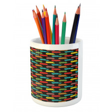 Colorful Van Bus Trailer Pencil Pen Holder