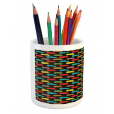 Colorful Van Bus Trailer Pencil Pen Holder