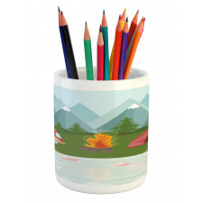 Cartoon Caravan Tent Pencil Pen Holder