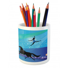 Trapeze Artists Horse Pencil Pen Holder