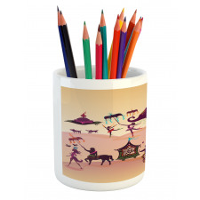 Oriental Fantasy Theme Pencil Pen Holder