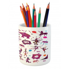 Colorful Characters Pencil Pen Holder