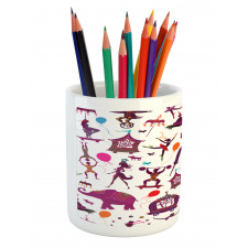 Colorful Characters Pencil Pen Holder