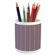 Curvy Edged Squares Pencil Pen Holder