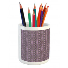 Curvy Edged Squares Pencil Pen Holder