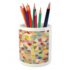 Motley Retro Mosaic Pencil Pen Holder