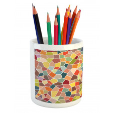 Motley Retro Mosaic Pencil Pen Holder