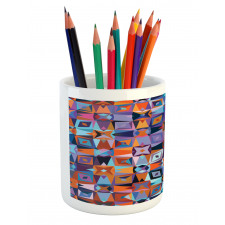 Geometric Tile Pencil Pen Holder