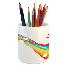 Men on a Wave Pencil Pen Holder