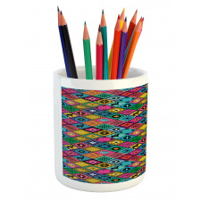 Boho Patchwork Pencil Pen Holder