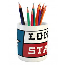 State Flag Design Pencil Pen Holder