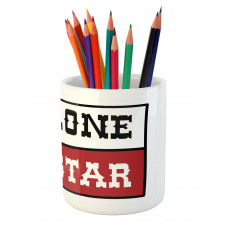 State Flag Design Pencil Pen Holder