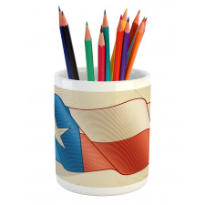 Flapping Flag Motif Pencil Pen Holder