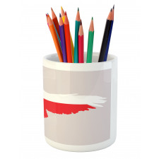 Bald Eagle Design Pencil Pen Holder